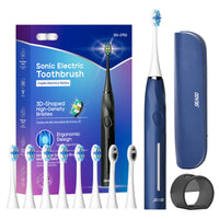 Sonic Toothbrush Electric Toothbrush Touch Control Seamless Button Pressure Sensor with Travel Box Replaceable Brush Head