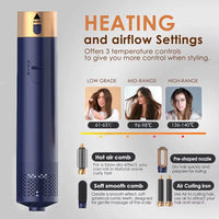 5 in 1 Multi Styler New Design Hair Dryer for Hair 5 in 1 Hair Styler with Curling Barrel Hot Air Brush Styling Tool Multistyler