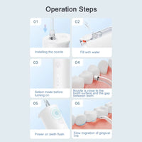 Xiaomi  Electric Oral Irrigator F300 Dental Water Jet Portable Powerful Pick Flosser Teeth Whitening Cleaner Mouth Cleanner