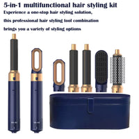 5 in 1 Multi Styler New Design Hair Dryer for Hair 5 in 1 Hair Styler with Curling Barrel Hot Air Brush Styling Tool Multistyler